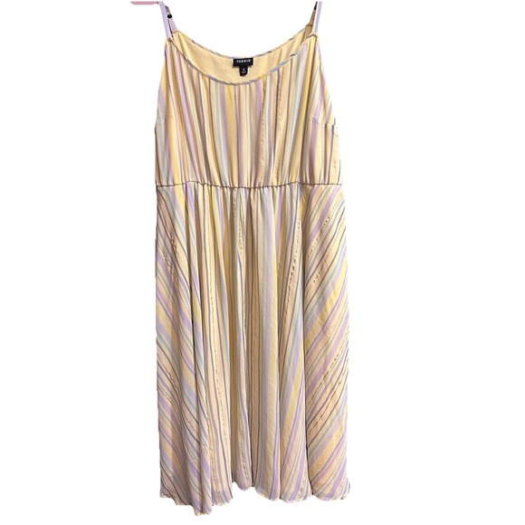 Torrid Striped Midi Chiffon Pleated Sundress Sleeveless Colorful Women Size 3X - Picture 12 of 12